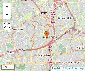 Area schools map
